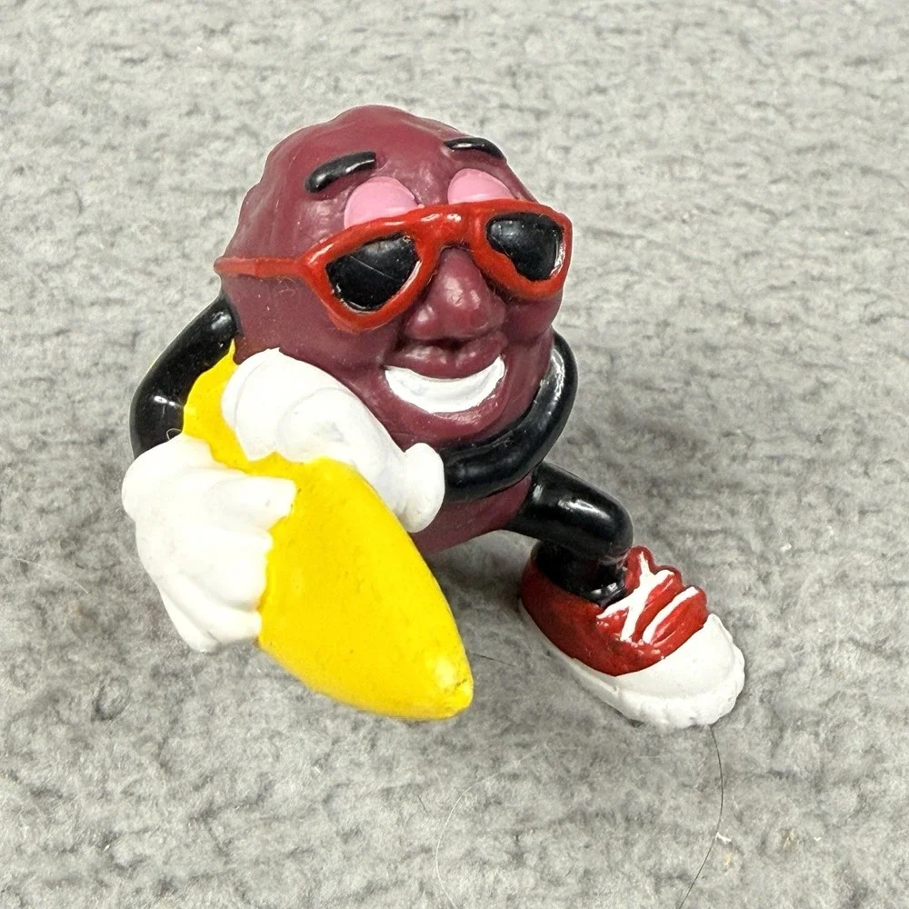 VTG 80s California Raisins Figures Lot of 6 Applause 1988 PVC Musician Surfer